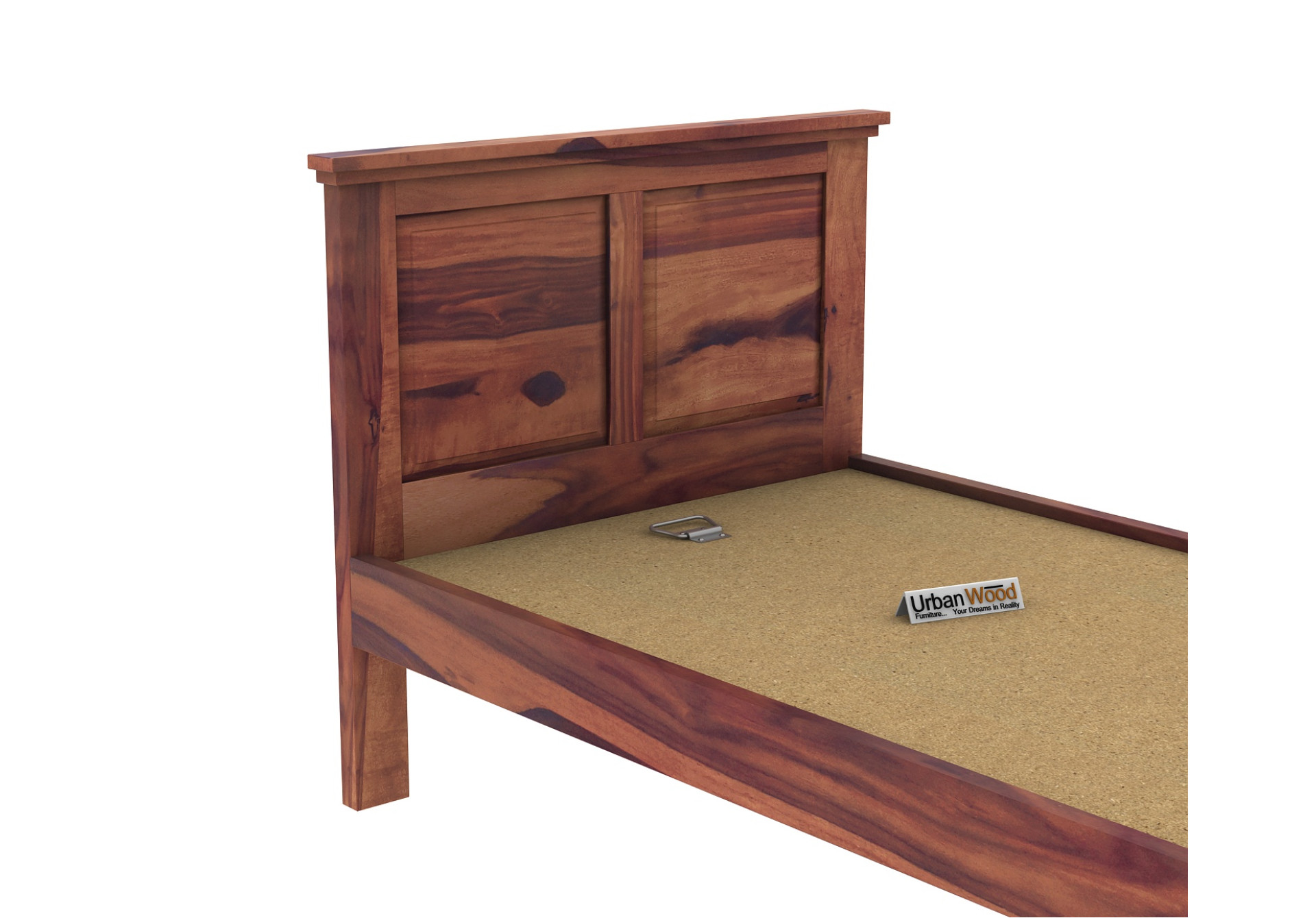 Babson Single Bed Without Storage ( Teak Finish )