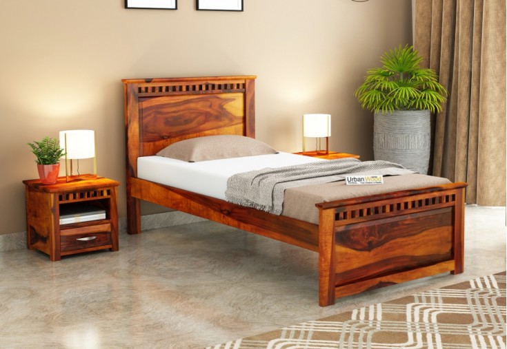Single Beds Buy Wooden Single Bed Online at Lowest Price Urbanwood