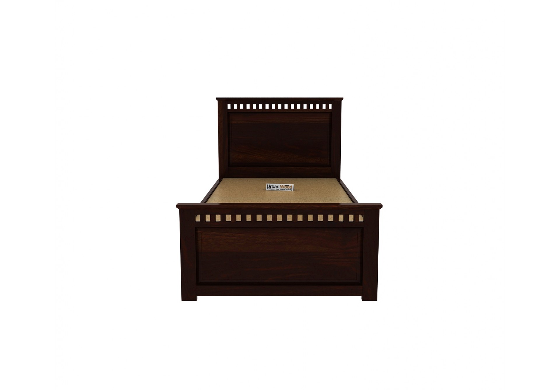 Fusion Single Bed Without Storage ( Walnut Finish )