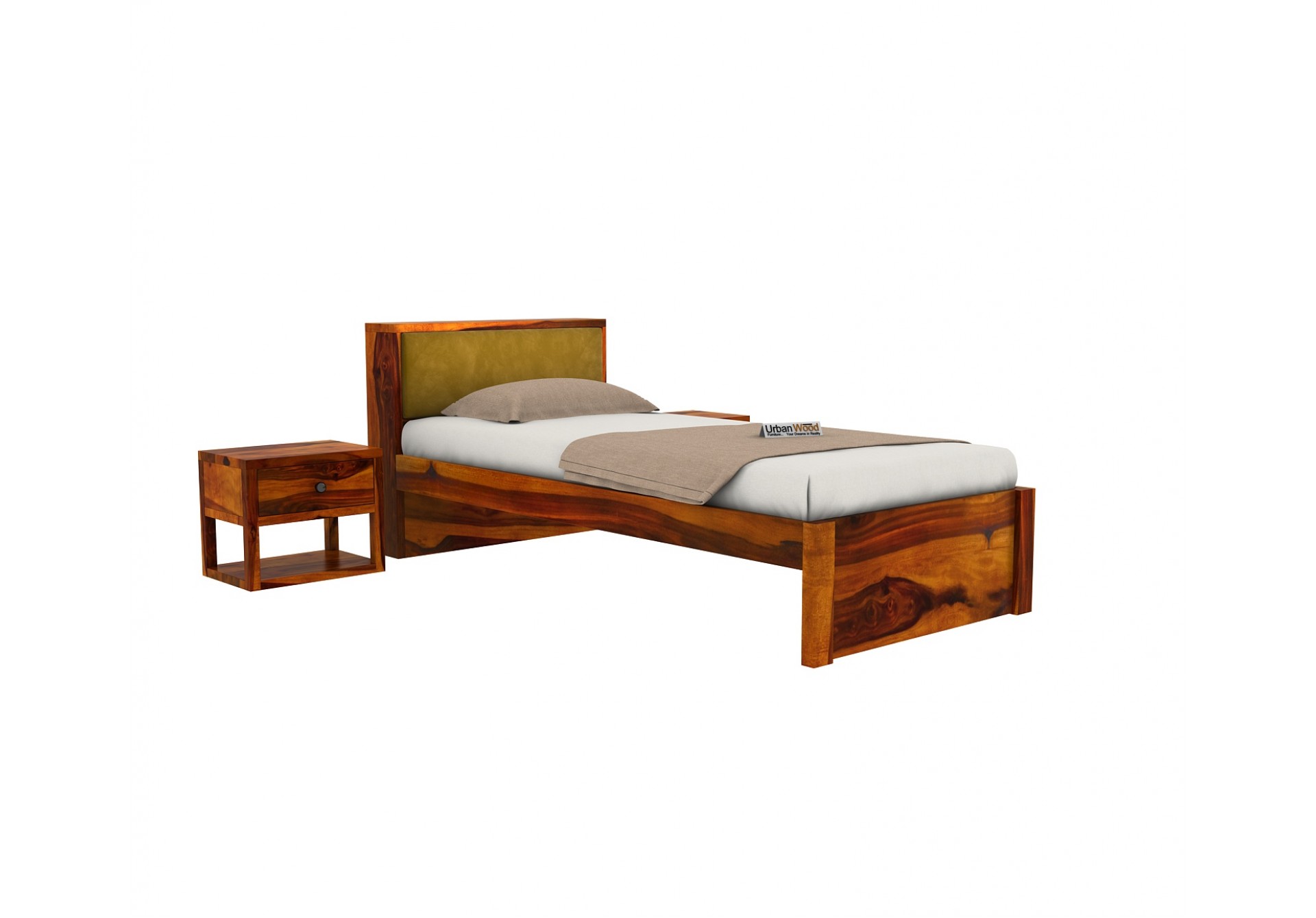 Laverock single bed without storage ( Honey Finish )