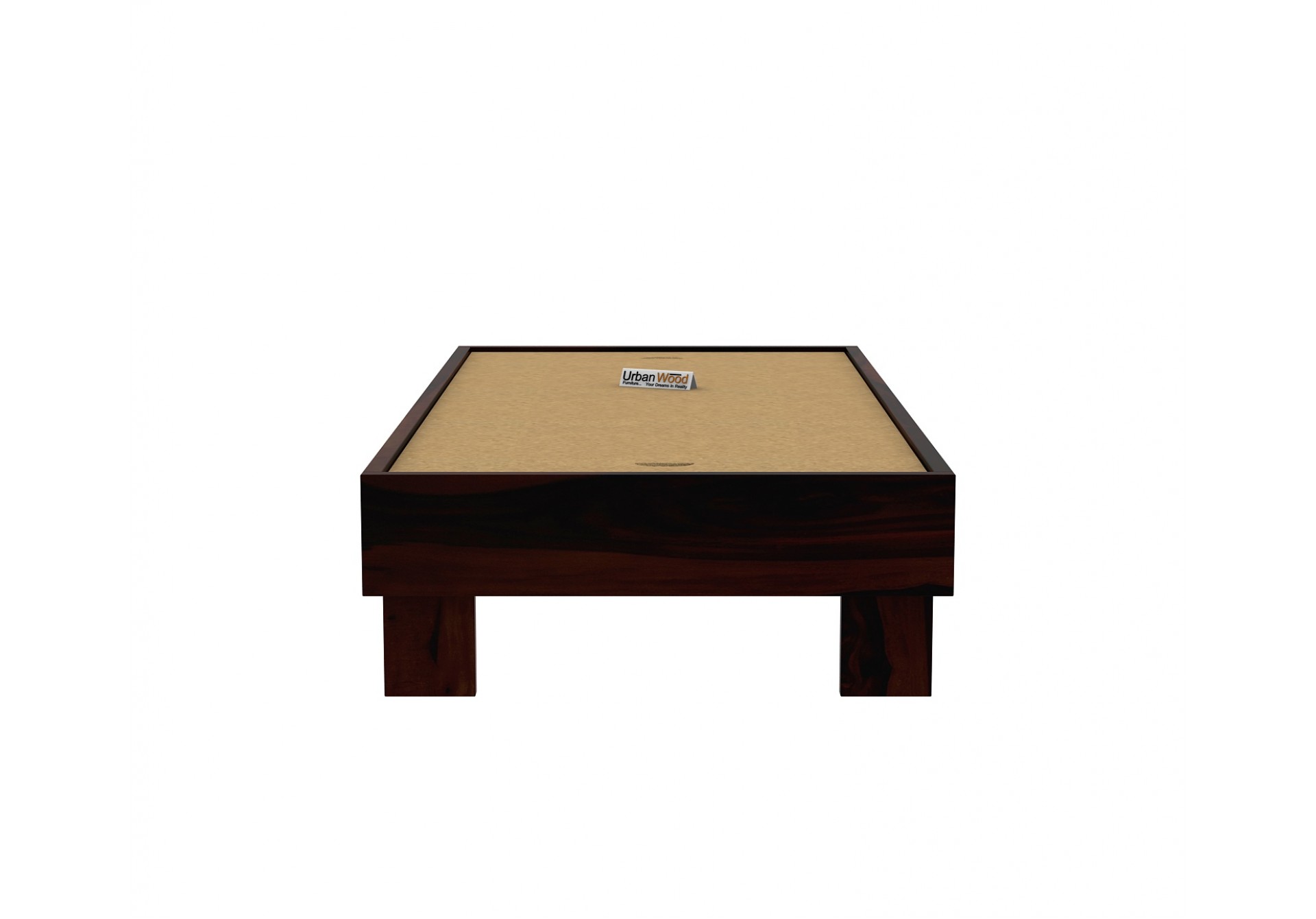 Trace Platform Single Bed ( Walnut Finish )