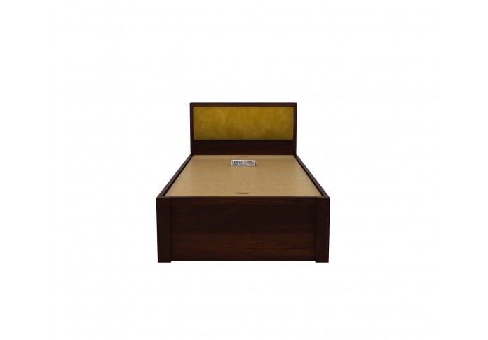 Laverock Single Bed With Storage ( Walnut Finish )