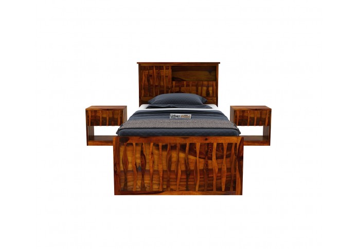 Stack Single Bed Without Storage ( Honey Finish )