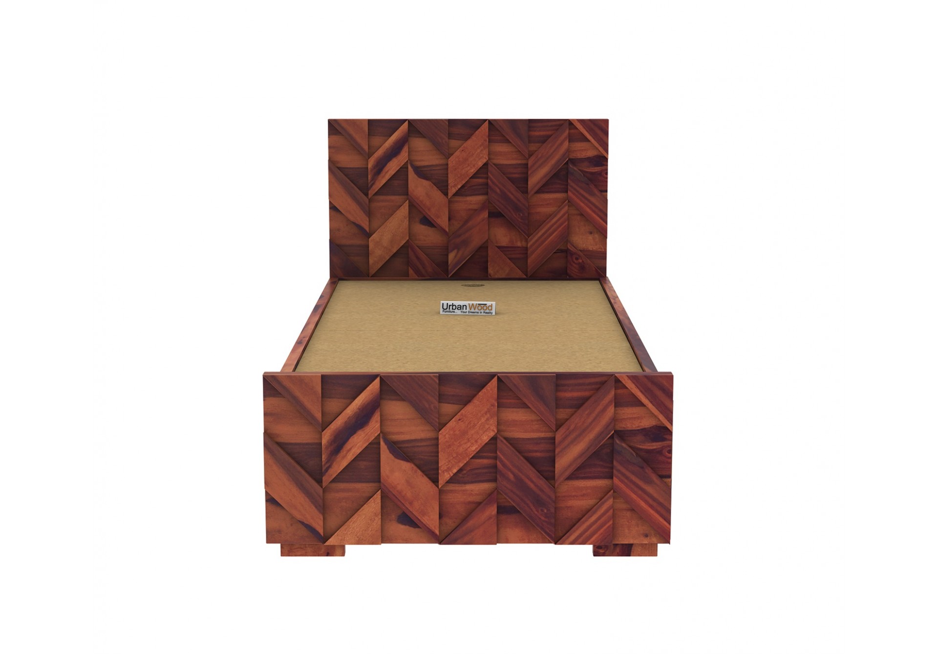 Trace Box Storage Single Bed ( Teak Finish )