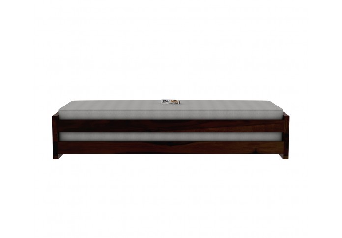 Aper Wooden Sofa Cum Bed (Walnut Finish)