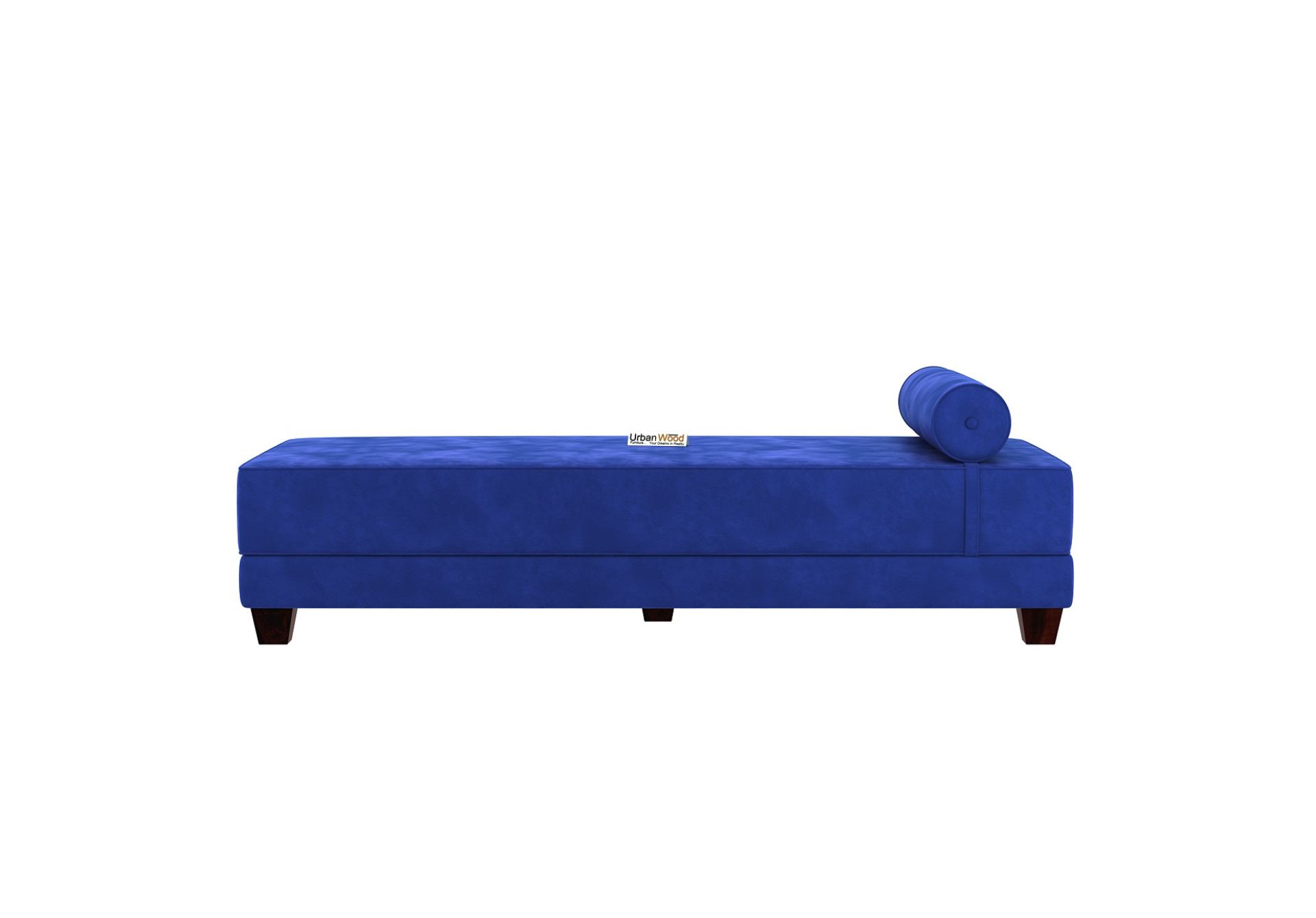 Brisk Fabric Sofa Cum Bed (Velvet, Sapphire Blue)