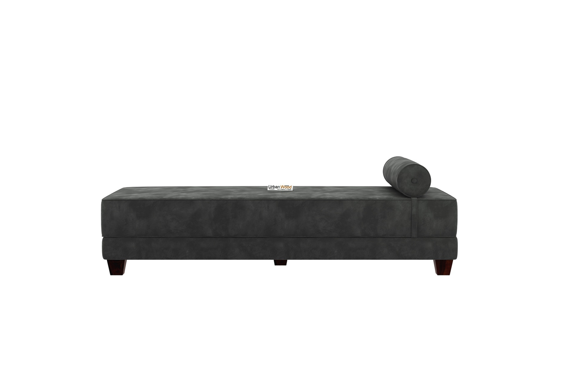 Brisk Fabric Sofa Cum Bed (Velvet, Stone Grey)