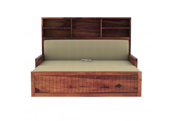 Relic Sofa Cum Bed with Storage ( Teak Finish )