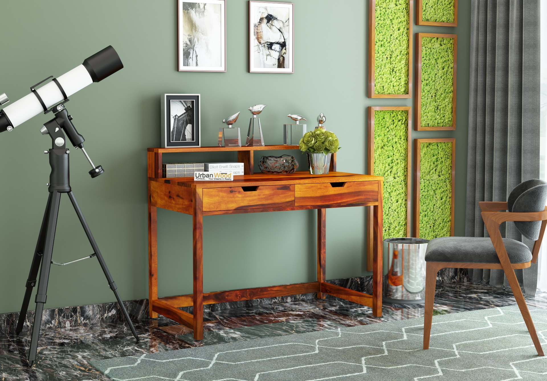 Anrich Study Tables ( Honey Finish )