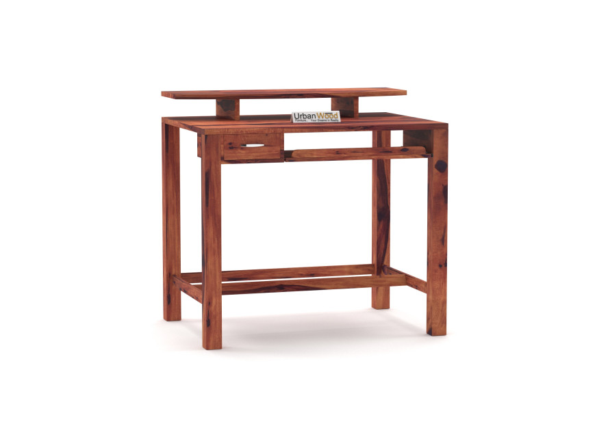 Buy Della Computer Tables (Teak Finish) Online in India : Urbanwood