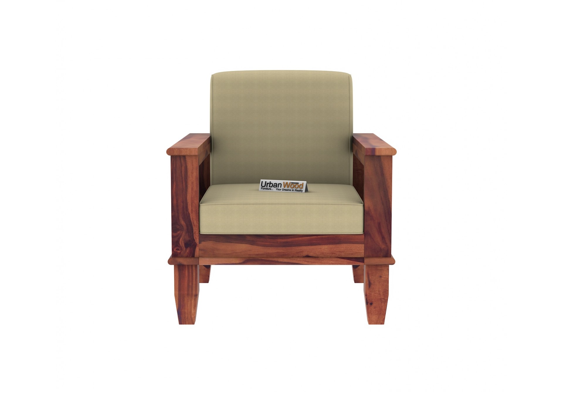 Freshlyn 1 Seater Wooden Sofa ( Teak Finish )