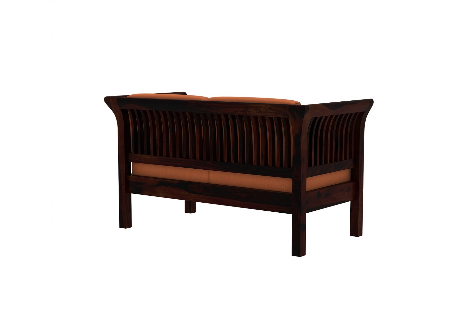 Crispin 2 Seater Wooden Sofa ( Walnut Finish )