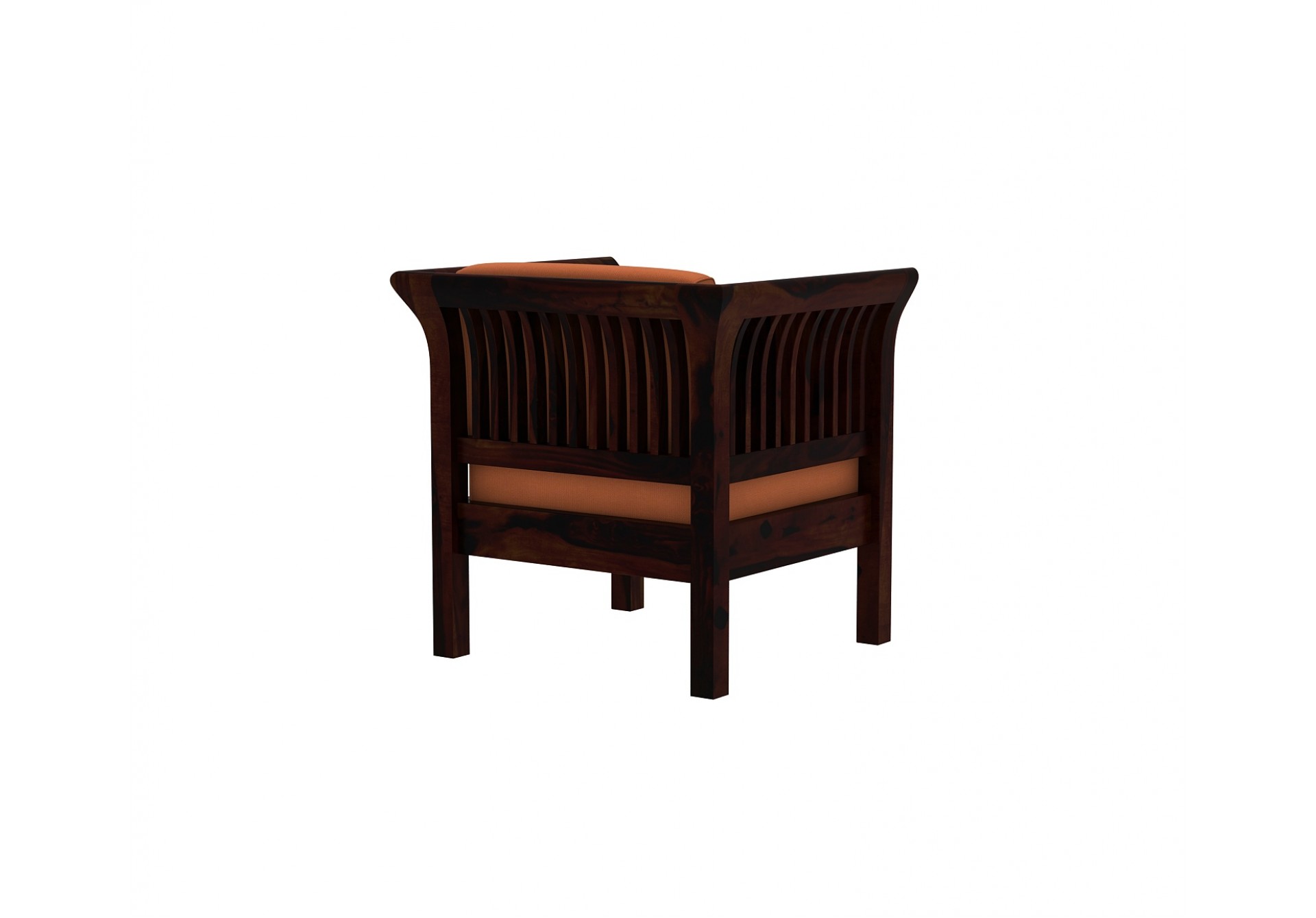 Crispin 3+1+1 Seater Wooden Sofa Set ( Walnut Finish )