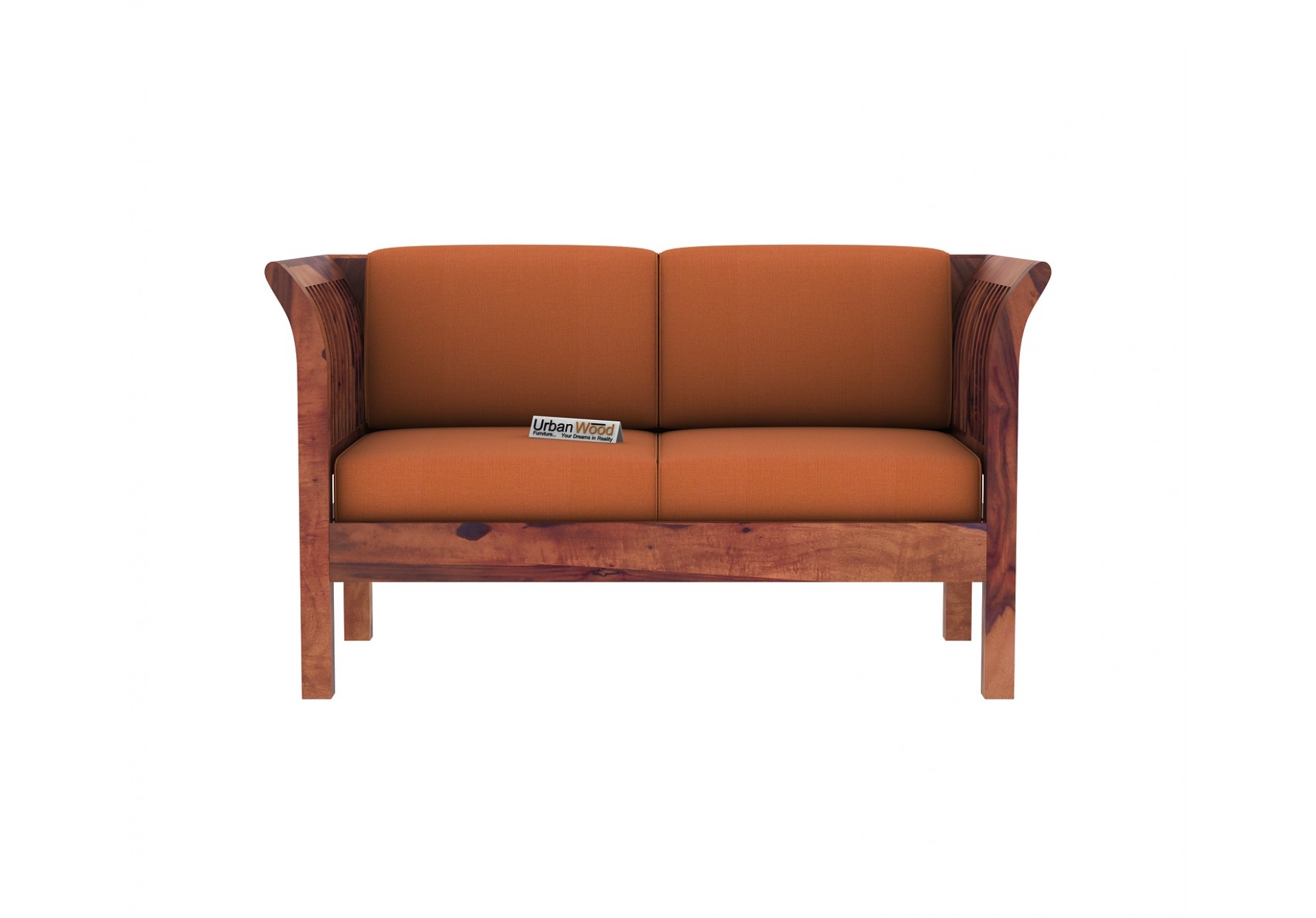 Crispin 3+2 Seater Wooden Sofa Set ( Teak Finish )