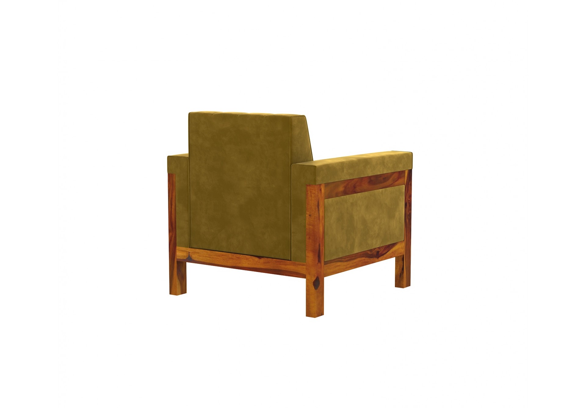 Ethan 1 Seater Wooden Sofa ( Honey Finish )