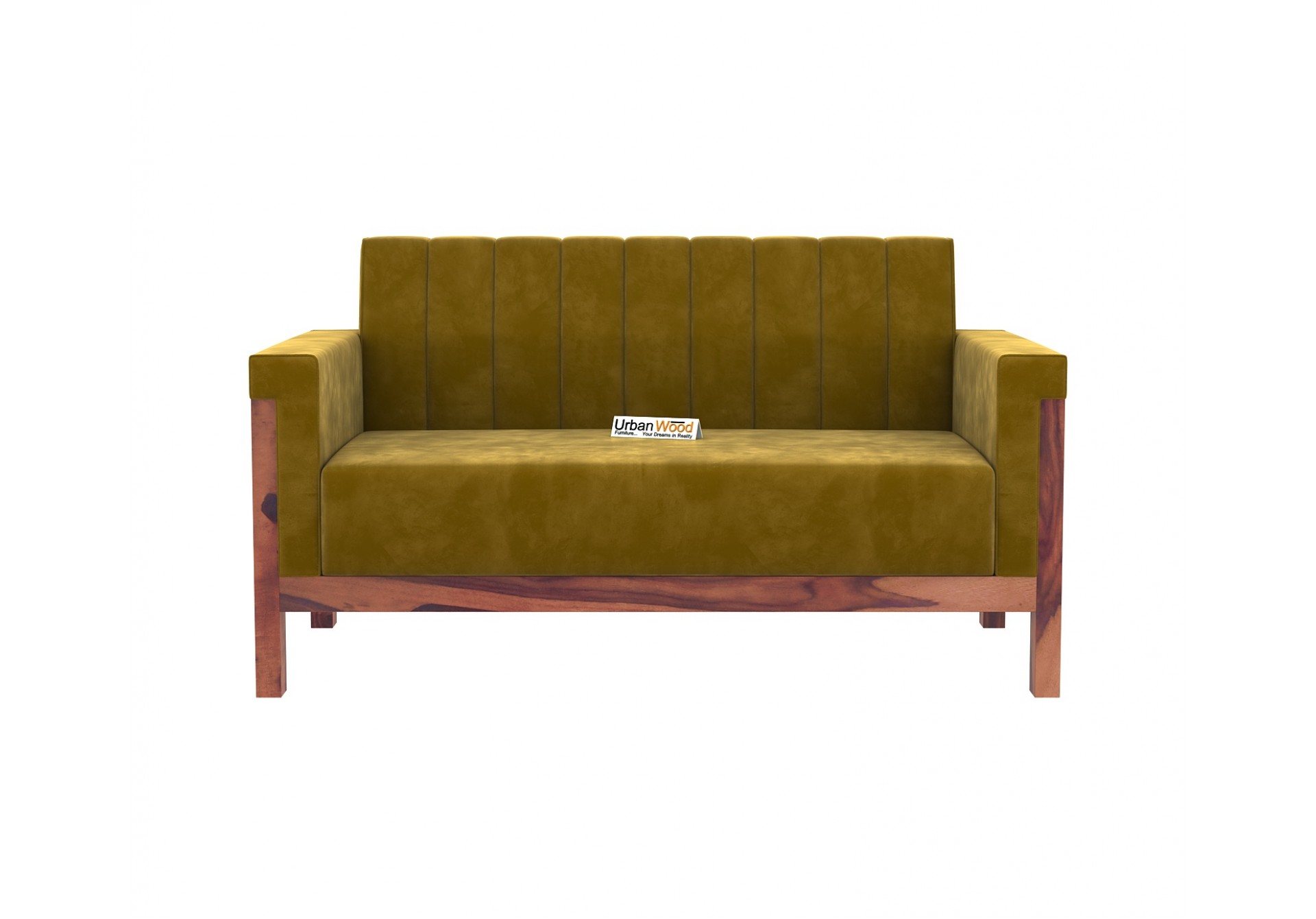 Ethan 2+1+1 Seater Wooden Sofa Set ( Teak Finish )