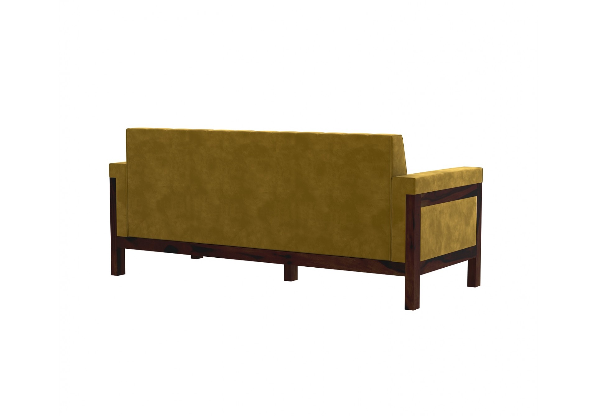 Ethan 3 Seater Wooden Sofa ( Walnut Finish )