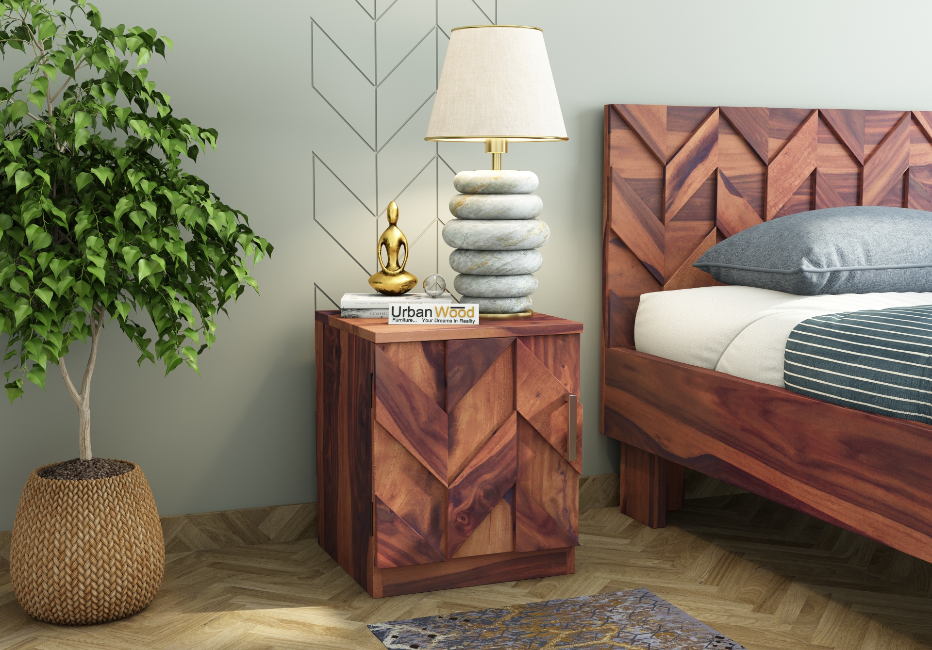 Trace Bedside Table