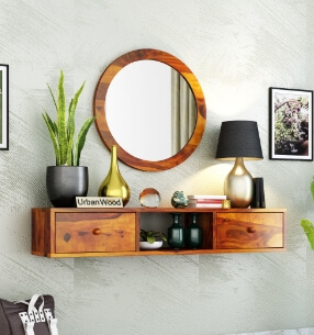 Rose Wall Mounted Console Table with Mirror