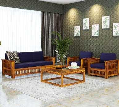 HomeBregg Wooden Sofa Set